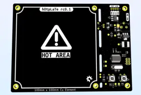 Reflow hotplate PCB render